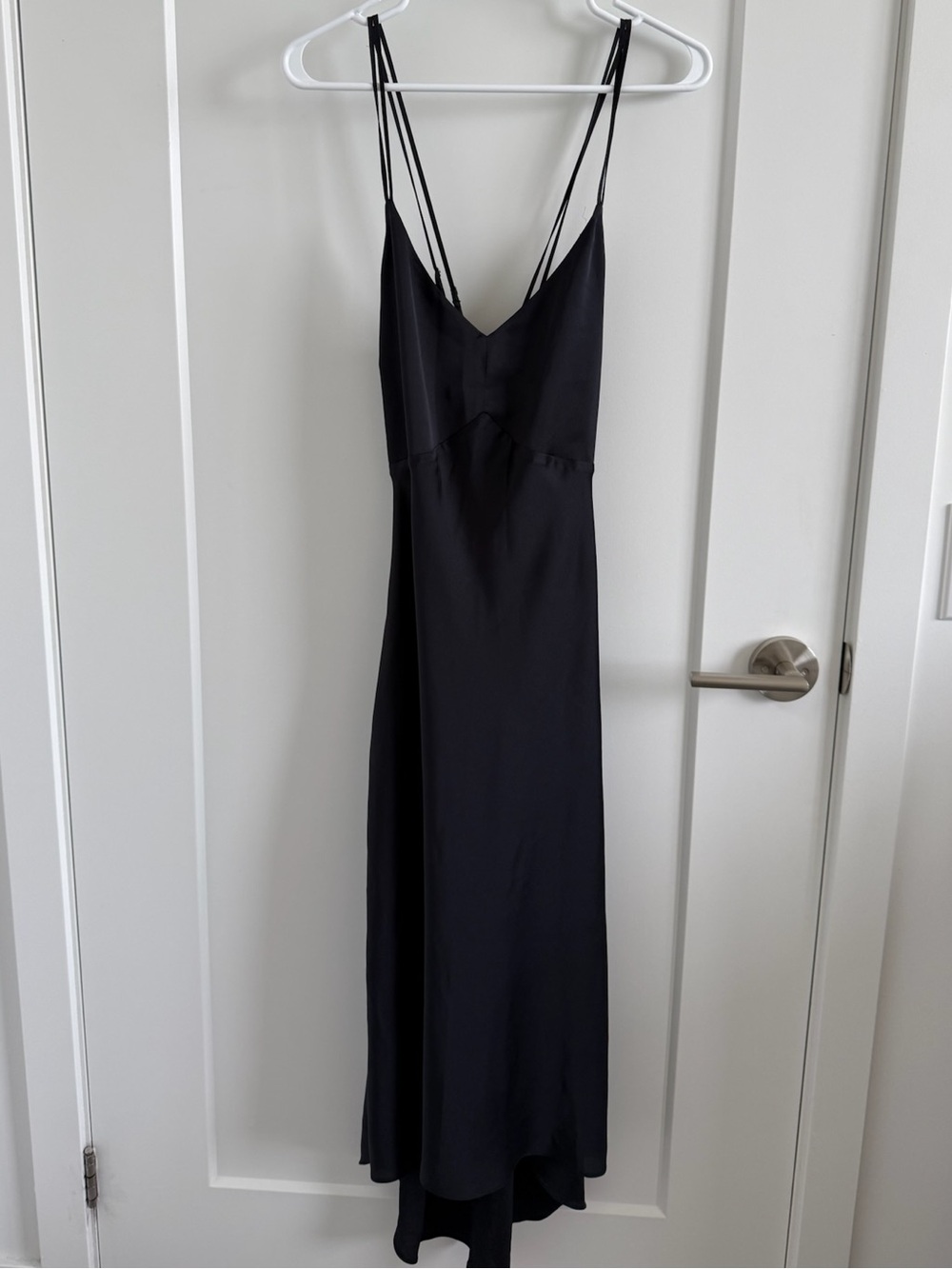 Abercrombie & Fitch Navy Double-Strap Slip Dress